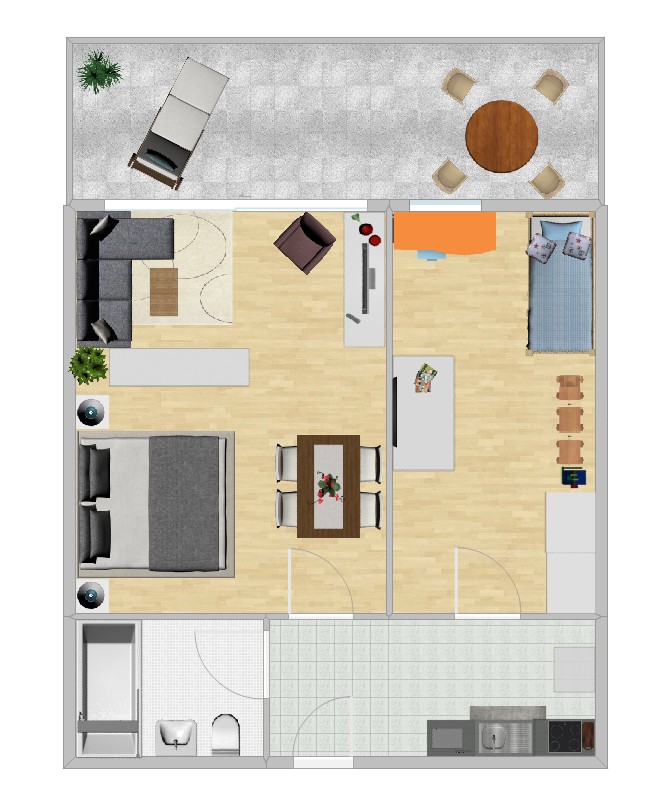 11 Ferienwohnung 'Südstrandläufer' App.58-003